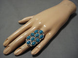 Fascinating Vintage Navajo Sterling Silver Native American Ring Old-Nativo Arts
