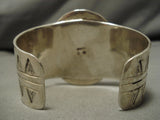 One Of The Best Vintage Native American Navajo Charoite Inlay Sterling Silver Bracelet Old Cuff-Nativo Arts