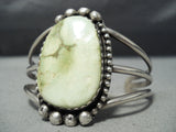 Huge Vintage Native American Navajo Orvil Jack Turquoise Sterling Silver Bracelet Old-Nativo Arts