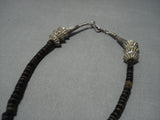 Native American Magnificent Vintage Santo Domingo Sterling Silver Turquoise Necklace Old-Nativo Arts