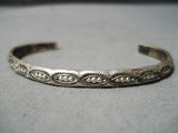 Important Vintage Native American Zuni Simplicio Sterling Silver Bracelet Old-Nativo Arts