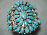 Signed Vintage Native American Navajo Turquoise Sterling Silver Bracelet-Nativo Arts