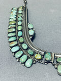One Of The Best Ever Vintage Native American Navajo Royston Turquoise Sterling Silver Necklace-Nativo Arts