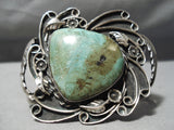 Newsworthy Vintage Native American Navajo Royston Turquoise Sterling Silver Bracelet Old-Nativo Arts