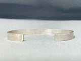 Marvelous Vintage Native American Navajo Sterling Silver Bracelet Signed Skeets-Nativo Arts