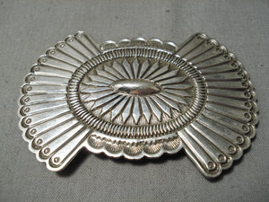 Exquisite Vintage Navajo Sterling Silver Pin Pendant Old Native American-Nativo Arts