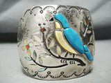 Best Huge Vintage Native American Navajo Turquoise Bluejay Sterling Silver Bracelet-Nativo Arts