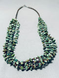 Phenomenal Vintage Native American Navajo 5 Strand Royston Turquoise Necklace-Nativo Arts
