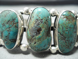 Chunyk Vintage Native American Navajo Royston Turquoise Sterling Silver Bracelet-Nativo Arts