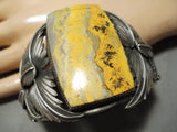 One Of The Craziest Bumble Bee Sterling Silver Jade Native American Bracelet-Nativo Arts