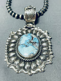 Best Yazzie Native American Navajo Sterling Silver Golen Hills Turquoise Necklace-Nativo Arts