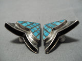 One Of The Best Vintage Native American Navajo Turquoise Sterling Silver Collar Protectors-Nativo Arts