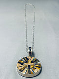 Double Sided Intricacy Genius Native American Navajo Sterling Silver Necklace-Nativo Arts