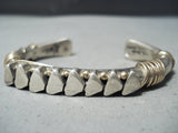 Authentic Vintage Native American Navajo Orville Tsinnie 14k Gold Sterling Silver Bracelet-Nativo Arts