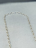 Native American Rare Apache Turquoise Vintage Navajo Sterling Silver Necklace-Nativo Arts
