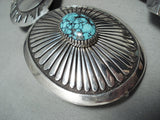 Important Vintage Native American Navajo Tommy Jackson Turquoise Sterling Silver Concho Belt-Nativo Arts