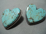 Fabulous Navajo Royston Turquoise Sterling Silver Earrings Native American-Nativo Arts