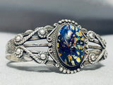 One Of The Best Earth Azurite Sterling Silver Bracelet-Nativo Arts
