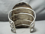 One Of Biggest Crazy Vintage Native American Navajo Royston Turquoise Sterling Silver Bracelet-Nativo Arts