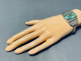Exquisite Vintage Native American Navajo Royston Turquoise Sterling Silver Bracelet-Nativo Arts