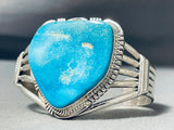 Jerr Nelson Native American Navajo Turquoise Sterling Silver Bracelet Signed Jerry Nelson-Nativo Arts