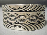 Exceptional Navajo Sterling Silver Bracelet Native American-Nativo Arts