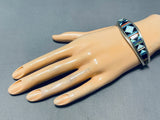 Expert Intricacy Vintage Native American Zuni Turquoise Opal Sterling Silver Bracelet-Nativo Arts