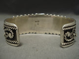 Richard Begay Vintage Native American Navajo Blue Turquoise Sterling Silver Bracelet-Nativo Arts
