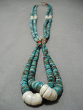 One Of The Best Vintage Navajo Santo Domingo Turquoise Native American Necklace-Nativo Arts