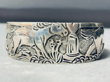 The Most Detailed Native American Navajo Horse Sterling Silver Bracelet-Nativo Arts