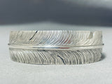 Extreme Detail Vintage Native American Navajo Ben Begaye (d) Sterling Silver Bracelet-Nativo Arts