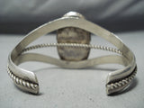 Fantastic Vintage Native American Navajo Carico Lake Turquoise Sterling Silver Bracelet-Nativo Arts