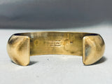 Very Rare Authentic Vintage Native American Navajo Orville Tsinnie Brass Bracelet-Nativo Arts