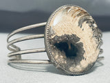 One Of The Most Unique Vintage Native American Navajo Jasper Sterling Silver Bracelet-Nativo Arts