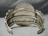 Exceptional Vintage Native American Navajo Turquoise Cluster Sterling Silver Bracelet-Nativo Arts