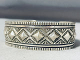 Dynamic More Rare Choctaw Sterling Silver Bracelet Signed S. Willis-Nativo Arts