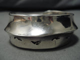 Important Vintage Navajo Running Water Sterling Silver Native American Bracelet-Nativo Arts