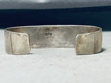 Dynamic Vintage Native American Navajo Sleeping Beauty Turquoise Sterling Silver Bracelet Signed-Nativo Arts