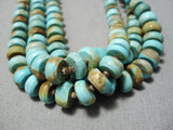 Statement Vintage Native American Navajo Royston Turquoise Sterling Silver Necklace Old-Nativo Arts