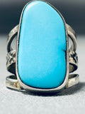 Jake Francosa San Felipe Old Kingman Turquoise Sterling Silver Ring-Nativo Arts