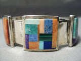 Important Vintage Native American Navajo Yellowhorse Turquoise Sterling Silver Bracelet-Nativo Arts