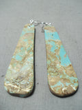 Native American Unbelievable Santo Domingo Royston Turquoise Sterling Silver Earrings-Nativo Arts