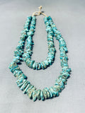 Native American Awesome Vintage Santo Domingo Royston Turquoise Cord Necklace-Nativo Arts