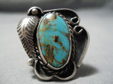 Wonderful Vintage Native American Navajo Royston Turquoise Sterling Silver Ring-Nativo Arts
