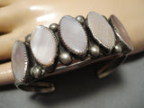 Rare Vintage San Felipe Native American Sterling Silver Torpedo Bracelet Cuff-Nativo Arts