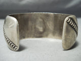 Rare Oblique Segmented Vintage Native American Navajo Turquoise Sterling Silver Bracelet-Nativo Arts