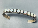 Marvelous Vintage Native American Zuni Synth Opals Sterling Silver Harlan Coonsis Bracelet-Nativo Arts