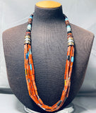 One Of The Best Vintage Native American Navajo Thomas Singer Turquoise Sterling Silver Necklace-Nativo Arts