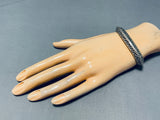 Precision Artist Vintage Native American Navajo Gary Reeves (d) Sterling Silver Bracelet-Nativo Arts