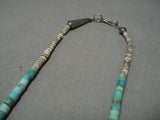 Opulent Vintage Navajo Nugget Turquoise Sterling Silver Native American Necklace-Nativo Arts